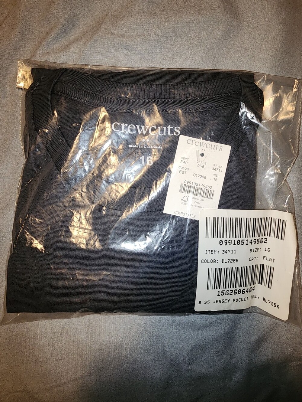 Crewcuts Evening Storm Pocket Tee
